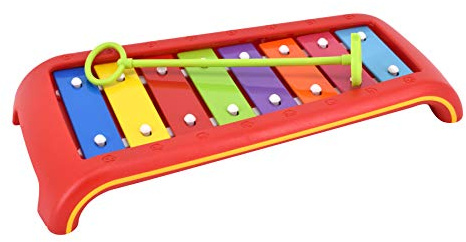 Kinder-Glockenspiel: 8 Klangplatten C bis C (diatonisch)