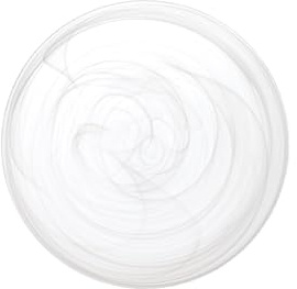 H&H 6 piatti in vetro alabastro bianco frutta 21