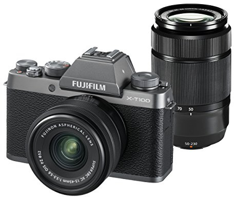 Fujifilm X-T100 Fujinon 15-45/3.5-5.6 XC OIS PZ B Fujinon 50-230/4.5-6.7 XC OIS II B Digital camera