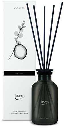 ipuro - sinnlicher ipuro noir Raumduft - dezenter Raumerfrischer mit orientalischem & geheimnisvollem Duft - eleganter Lufterfrischer in der Wohnung für ein puristisches Dufterlebnis 240 ml