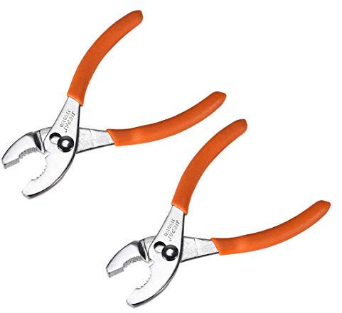 Sliding Joint Pliers 6 Inch Adjustable Combination Pliers with Serrated Jaw 2pcs