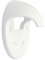WAGNER Gancio Fermaporta/finestre - Diametro Ø 60 x 30 mm I Fermaporta a muro da avvitare I Fermaporta bianco in plastica pregiata - 15508511