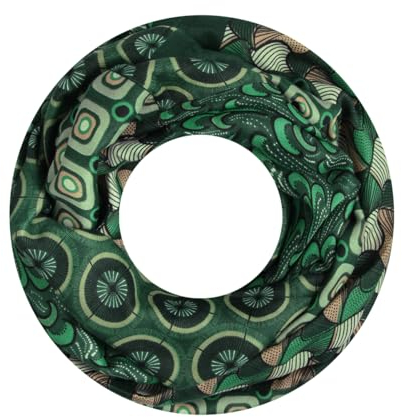 Majea Damen Loop Schal Schlauchschal Halstuch (880022) (grün 15)