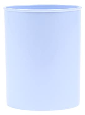 DONAU 3132101PL-17 Pot à crayons en plastique / 1 pièce/bleu pastel/pour bureau, école, maison et enfants/produit en polypropylène Organiseur de bureau et boîte de rangement pour crayons