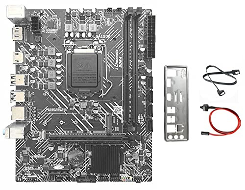 Seprendi Carte mère H510 + câble + câble de commutation + déflecteur LGA1200 DDR4 Gigabit LAN pour processeur G5900 G6400 I3-10100 I5-10400F 10/11Th