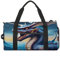 Reisetasche mit brüllendem Drachen-Druck, Sporttasche, Turnbeutel, Turnbeutel mit Schuhfach, brüllender Drache, Einheitsgröße, Brüllender Drache, Einheitsgröße