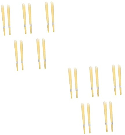 Baluue 20stücke Tragbare Ohr-aromatherapie-sticks Trompetenform Hellgelb Ohrenschmalz Und Tinnitus Für Beruhigende Aromaerfahrung