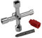 7 in 1 Gas Meter Box Key, Utility Key, Electric Box Key, Meter Key for Electric Cupboard Cabinet Opening Key Alloy, Panel Key, Gas Cupboard Key for Meter Reading, 4 Way Radiator Key