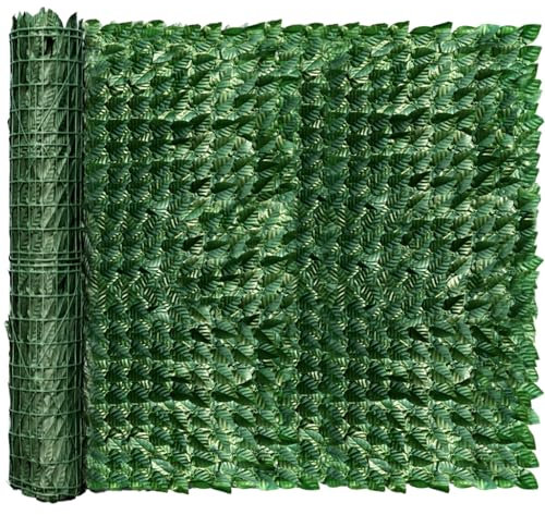 LAKYFCL Artificial Ivy Privacy Fence Screen, 120x40 inch Faux Hedge Fence Panel Greenery Vines, Balcony Privacy Screen Decoration for Patio, Balcony, Wall, Backyard Indoor Outdoor