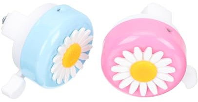 BESPORTBLE 2pezzi Campanello per Bici Forma di Fiore in Lega Campanello per Bici per Ragazzo Ragazza Montaggio Vite Resistente alle Intemperie