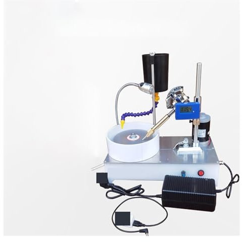 Esmeriladora de Banco, Máquina pulidora de piedra for joyería de precisión, máquina de moldeado, máquina de facetado, máquina rectificadora de ángulo de velocidad continua DC, para moler, pulir y tal