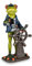 Generisch Dekofigur Frosch Seefahrer | Figur Kapitän maritim Deko | Froschfigur | 19 cm