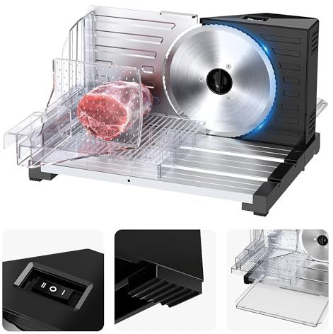 VERTENZ Snip 40 | Multifunktionale Schneidemaschine Allesschneider Brotschneider | Verstellbare Schnittstärke 0-18 mm | Edelstahlmesser | 160 W | Küche Haushalt Gastronomie | brotschneidemaschine