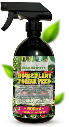 Multi-Mite 500ml Natural All Indoor House Plant Foliar Feed Spray Ready to Use Liquid Fertiliser