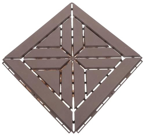 Tofficu Pavimentazione Interlocking per Esterni Piastrelle per Deck Design Pratico e Antiscivolo per Terrazzi Facile da Installare e Stabile