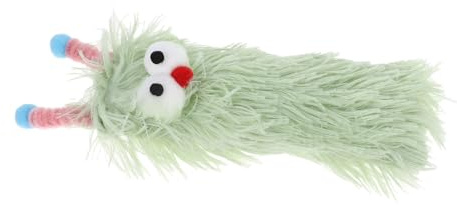 Toyvian Natural Catnip Caterpillar Plush for Cats Soft Plush Cat Pillow for Play and Cuddle Comfortable