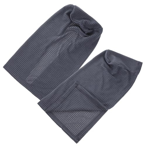 FUTUREORYY 2piezas Funda Elástica para Reposabrazos De Sofá Protectora De Suave Lavable para Hogar y Oficina Color Gris Oscuro