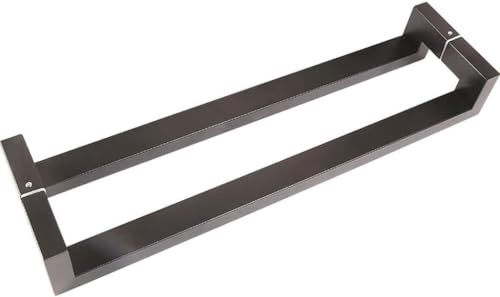 ZGHQHCDRH Griffe für Badezimmertüren, Edelstahl-Push-Pull-Türgriff, Haustürgriff aus Glas/Holz – Mattschwarz, 4 Längen(Length600mm)
