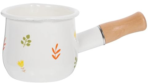 Pentolino Latte Induzione Pentola for latte smaltata, piccola casseruola antiaderente for cucinare alimenti, pentola da cucina resistente al calore, multifunzione, zuppa, tagliatelle