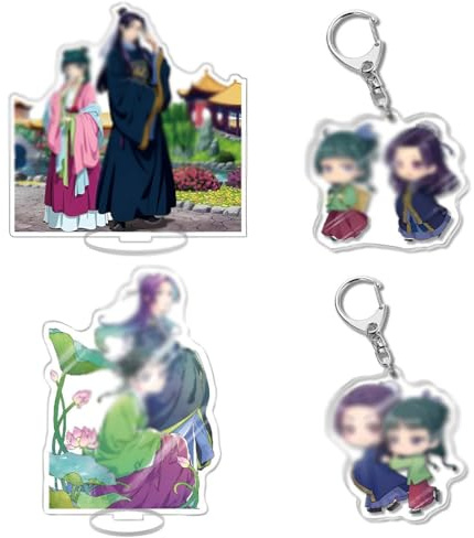 AYACZO 2 Pièces Support Acrylique Insigne de The Apo Diari, Avec 2 Porte-Clés, Cadeau pour les Amateurs d'anime