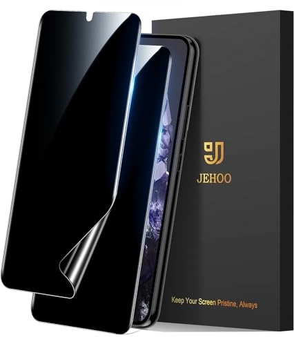 JEHOO 2 Pezzi per Google Pixel 8 Privacy Pellicola Protettiva | Supporta il Riconoscimento delle Impronte Digitali, Anti-Spia, Senza Bolle Copertura Completa Protezione Schermo TPU Film