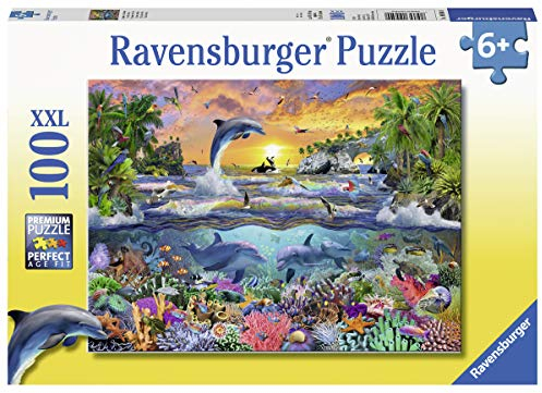 Ravensburger Kinderpuzzle 10950 - Tropisches Paradies - 100 Teile, Mehrfarbig