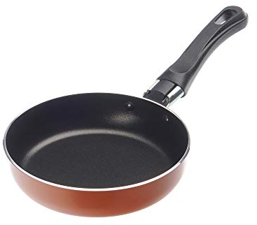 Moneta Zecchino Padella Bombata, Alluminio Alimentare, Marrone, Diametro 14 cm