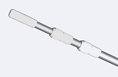 POOL Total Teleskopstange aus Aluminium - 3 teilig, ausziehbar von 150-450 cm - Alu-Telestange aus Aluminium. Passend für alle Bodensauger, Bürsten und Kescher mit 3cm Aufnahme