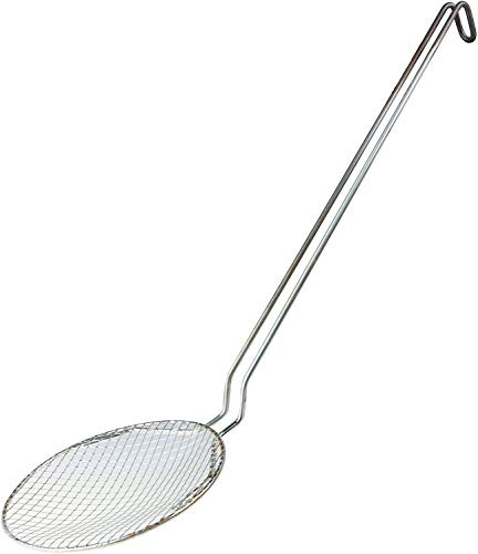 Pentole Agnelli, COIX3207R14, Schiumarola a Filo Stagnato 14 cm, Acciaio Inox, Argento