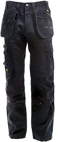 DEWALT Pro Tradesman Black Trousers 30W 31L