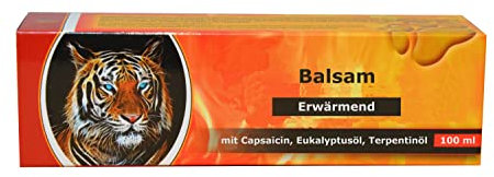 Massage Salbe - Capsaicin, Tannennadelöl, Teebaumöl, 100ml, erwärmend, für Durchblutung, muskelkater, kalte füße, müde Hände, extra stark
