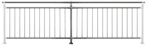 TIBU Geländer senkrechte Streben Balkon Terrasse Brüstung in der Länge: 3410 mm Höhe:900 mm
