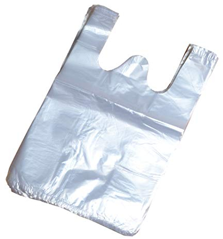 100pcs Gilet en Plastique Transparent 26x38cm / 10x15inch - Sacs Style Transporteur pour Alimentaire, Shopping, À Emporter, Marchandise, Épicerie - Supermarché