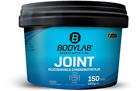 Bodylab24 Joint Glucosamine & Chondroitin Plus 150 Tabletten, angereichert mit MSM, Vitaminen, Mineralstoffen & schwarzem Pfeffer Extrakt, vegan, für Kraftsportler und intensiv trainierende Athleten