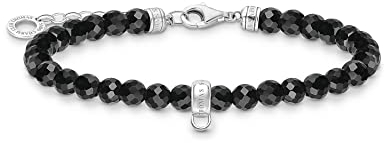 Thomas Sabo Armband mit schwarzen Perlen 925 Sterling Silber A2097-130-11-L19V