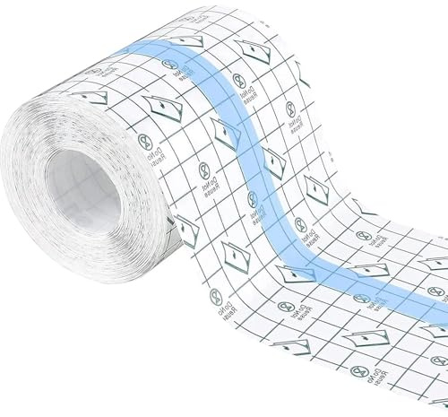 Duschpflaster Wasserfest 15 cm x 10 m, Folienverband Klebeband | Medizinisches Klebeband, wasserdichtes Pflaster, Klebebandage für Duschen und Sport