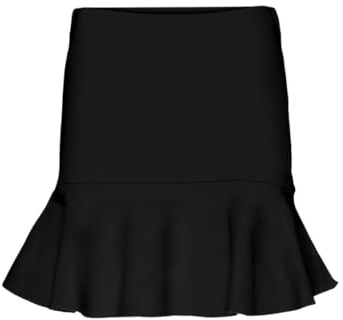 VERO MODA Vmgold NW Skater Skirt Falda, Negro, XS para Mujer