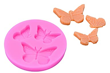 SAKEIOU Silicone Chocolate Mold Flower/Butterfly Shape Chocolate Candy Moulds Baking Tool Non-Stick Silicone Material for Baking Silicone Baking Mold G#
