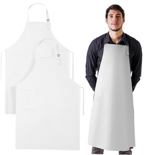 MUCKLILY Schürze Für Männer Malschürze 2 Stk Schürze Frauen Arbeiten Kochkittel Pizza Plane Mann Taschen Haben Malschürzen Für Erwachsene Schürze Für Frauen