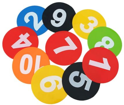Mipcase 10pcs Soccer Training Trays Football Marker Discs for Agility Drills and Practice Versatile Sports Training Tools for Soccer Basketball and Random Color