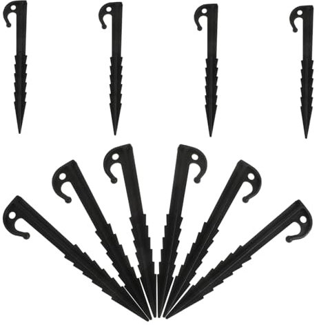KOMBIUDA 10stücke Zeltspitzen Aus Kunststoff Lange Heringe Für Windschutz Und Stabilität Im Freien Für Camping Outdoor-aktivitäten Und Abspannungen