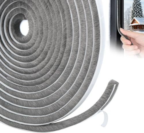 YOUSHARES Burlete Puerta Entrada - Burletes Autoadhesivos para Ventanas, Tira de Sellado para Puertas, Puertas Exteriores, Ventanas (Gris)