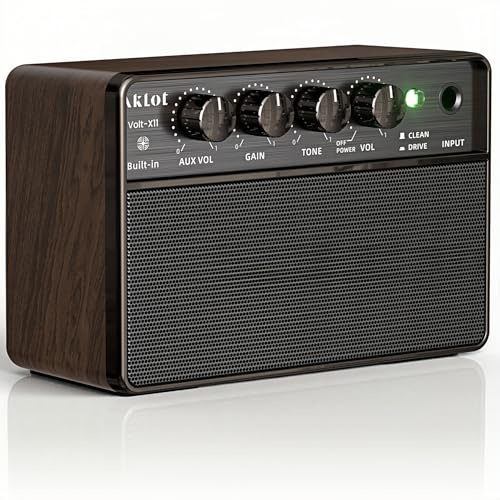 AKLOT Mini amplificador de guitarra recargable portátil de 10 W