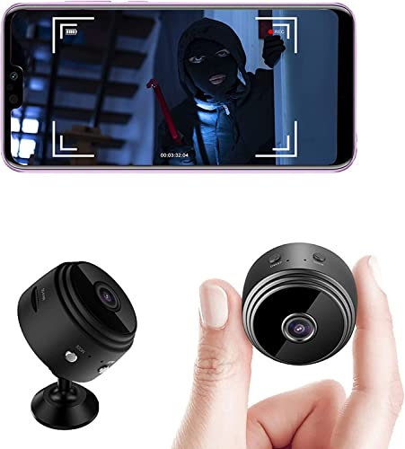 beseloa Mini telecamera spia nascosta senza fili 1080p Full HD con audio e video, monitoraggio del bambino nascosto con visione notturna rilevamento del movimento per esterno/interno