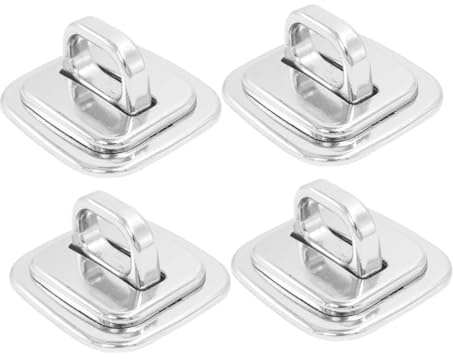 Homoyoyo 4pcs Laptop Security Anchor Base Plates with Metal Fixed Desk Mount for Computer Cable Locks, Universal Notebook Locking Station for Office and School Use