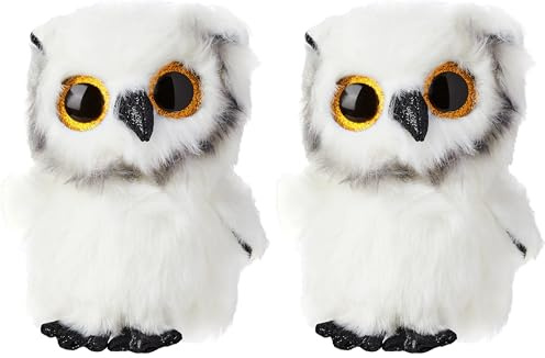 TY 36305 Eule - Beanie Boos,15 cm (Packung mit 2)