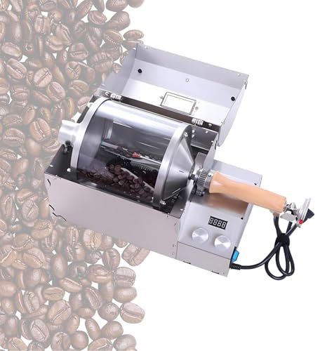 Tostador De Café Eléctrico Y Máquina De Tostado De Café 100–400g Con Calentamiento Directo, Mini Tostadora De Café Para Home Barista Y Principiantes