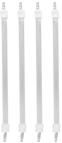 Angoily Lot de 4 Tubes Chauffants en Quartz Infrarouge 27 Cm pour Radiateurs Portables, Éléments de Remplacement pour Chauffage Électrique, Usage Intérieur Bureau et Chambre, Chauffage