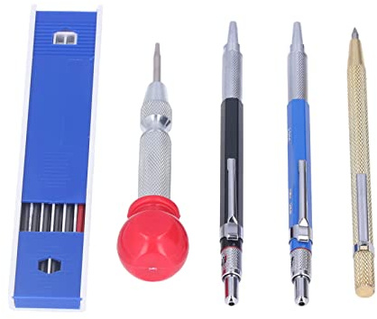 RASTKY Kit de Crayons de Charpentier Pointe en Carbure de Tungstène Durable pour un Marquage Efficace, Idéal pour les Artisans, les Constructeurs et les Artisans, Ensemble de 16 Pièces avec Crayons