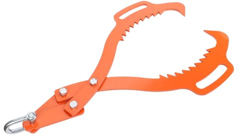 Zerodis Otras Herramientas de Jardín Diseño de Garra Garra para Troncos para Madera de Alta Resistencia Pinzas con Gancho de 2 Garras Pinzas para Patinar Troncos de Madera para Tractores, Camiones,